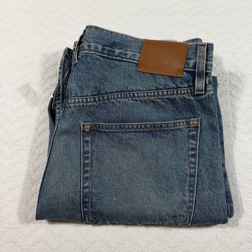 Alex Mill Jeans Men 36x32 Blue Straight Leg Button Fly Made in USA Cotton NWOT